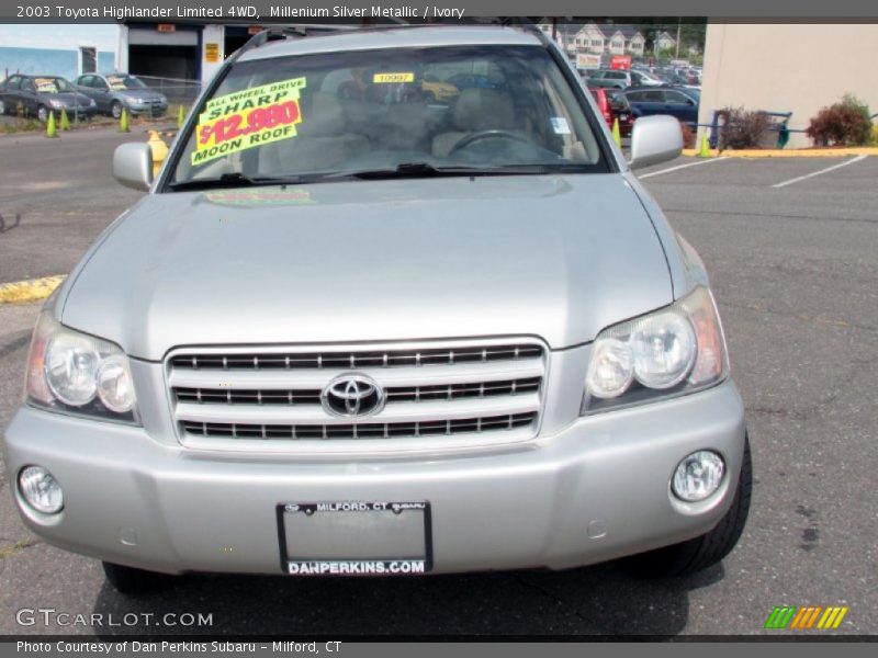 Millenium Silver Metallic / Ivory 2003 Toyota Highlander Limited 4WD