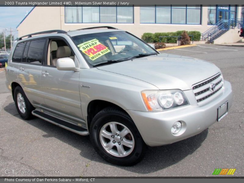 Millenium Silver Metallic / Ivory 2003 Toyota Highlander Limited 4WD