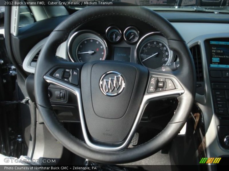 Cyber Gray Metallic / Medium Titanium 2012 Buick Verano FWD