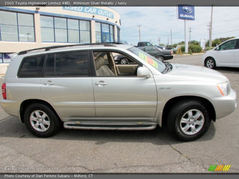Millenium Silver Metallic / Ivory 2003 Toyota Highlander Limited 4WD