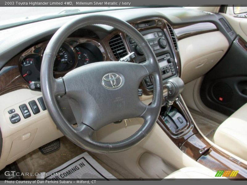 Millenium Silver Metallic / Ivory 2003 Toyota Highlander Limited 4WD