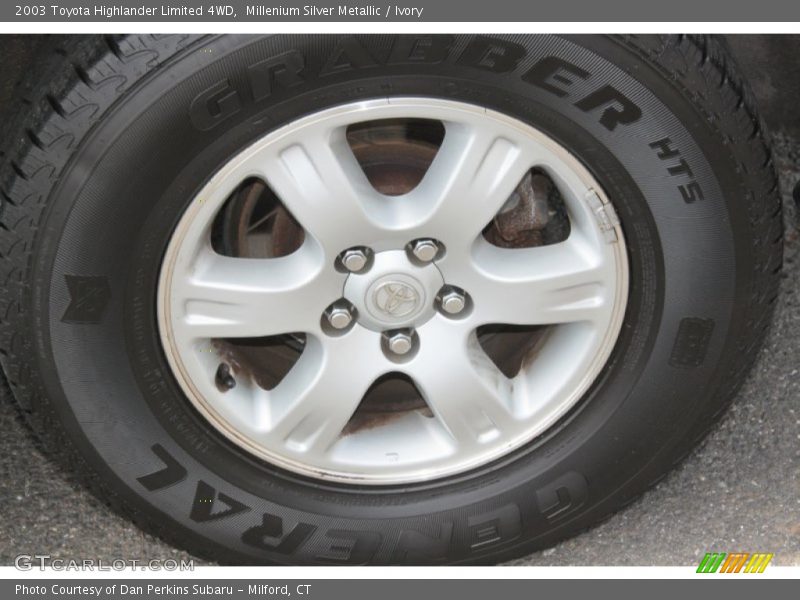 Millenium Silver Metallic / Ivory 2003 Toyota Highlander Limited 4WD