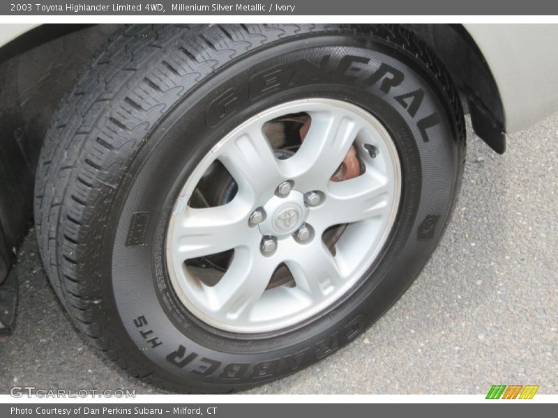 Millenium Silver Metallic / Ivory 2003 Toyota Highlander Limited 4WD