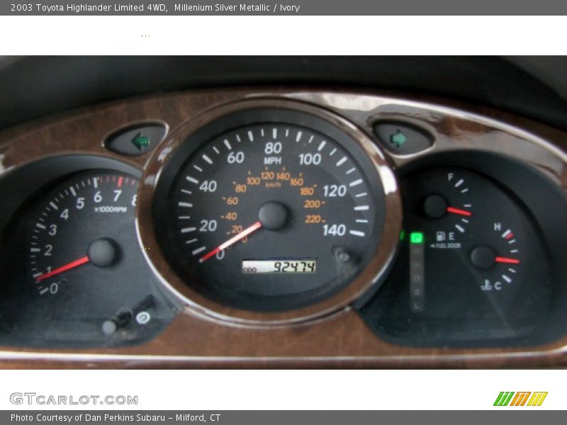 Millenium Silver Metallic / Ivory 2003 Toyota Highlander Limited 4WD