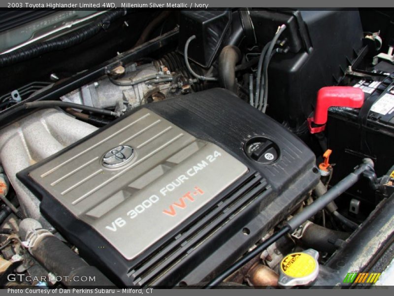 Millenium Silver Metallic / Ivory 2003 Toyota Highlander Limited 4WD