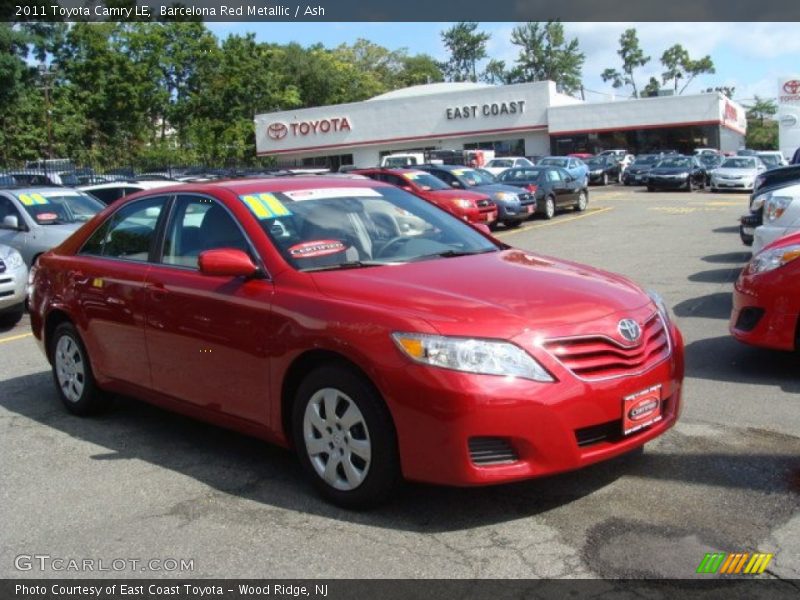 Barcelona Red Metallic / Ash 2011 Toyota Camry LE