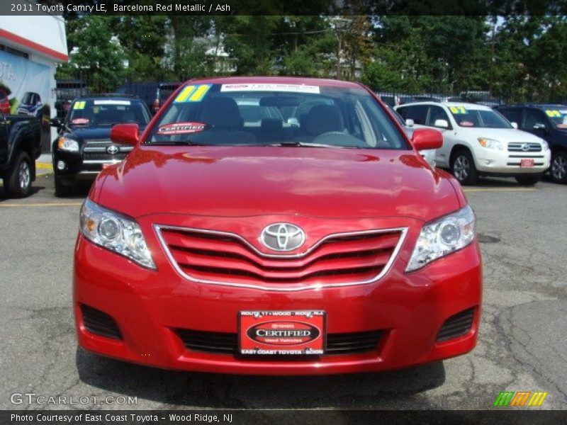 Barcelona Red Metallic / Ash 2011 Toyota Camry LE