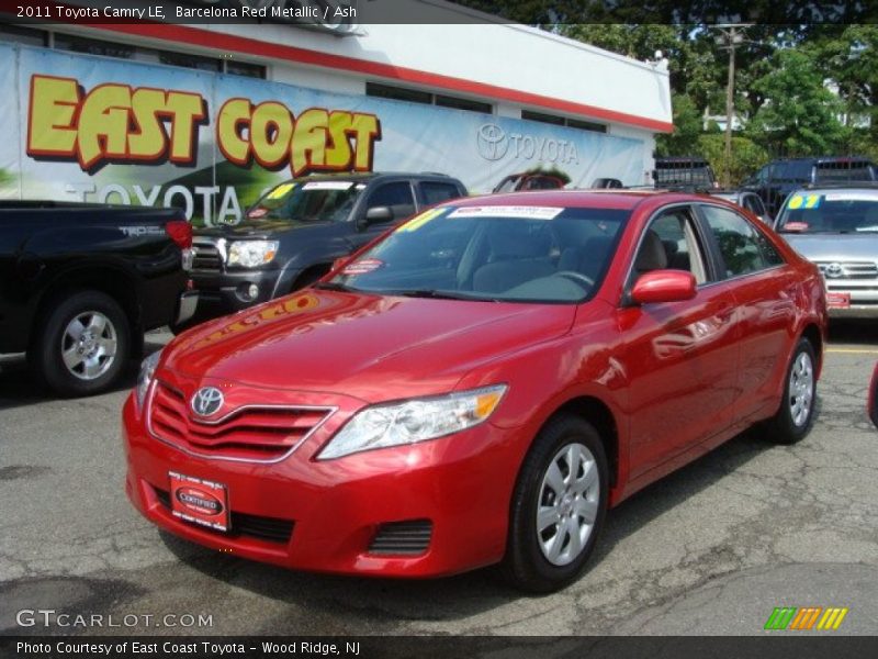 Barcelona Red Metallic / Ash 2011 Toyota Camry LE