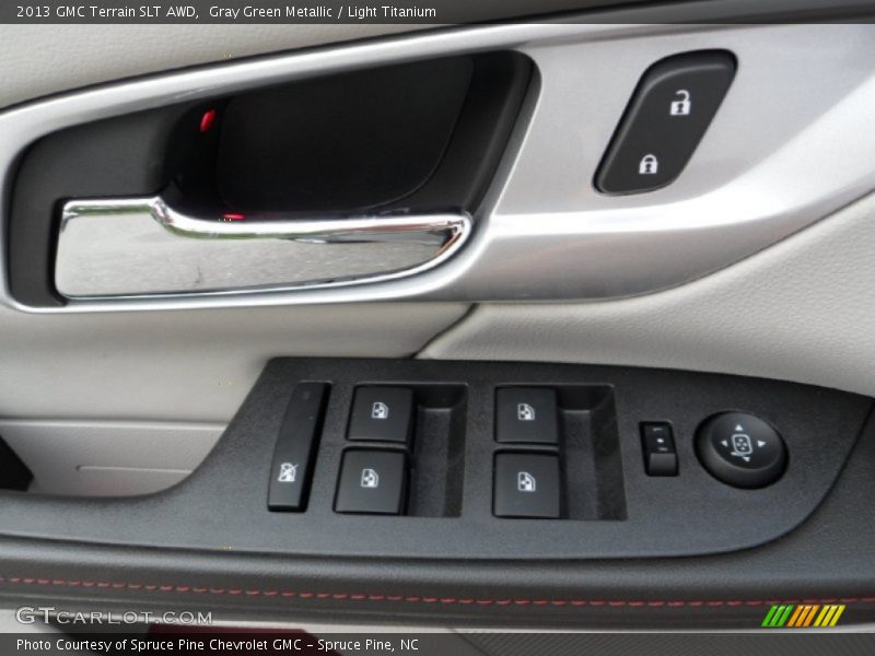Gray Green Metallic / Light Titanium 2013 GMC Terrain SLT AWD