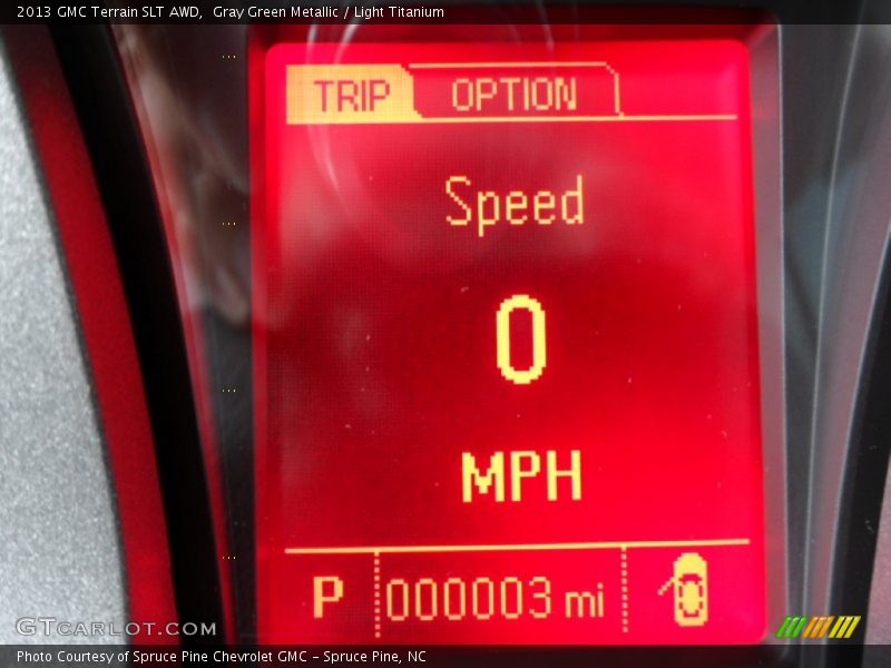 Gray Green Metallic / Light Titanium 2013 GMC Terrain SLT AWD