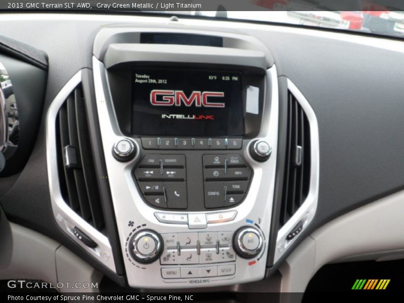 Gray Green Metallic / Light Titanium 2013 GMC Terrain SLT AWD