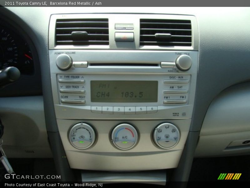 Barcelona Red Metallic / Ash 2011 Toyota Camry LE