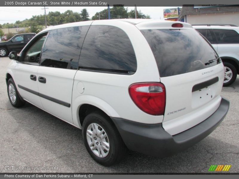 Stone White / Medium Slate Gray 2005 Dodge Caravan SE