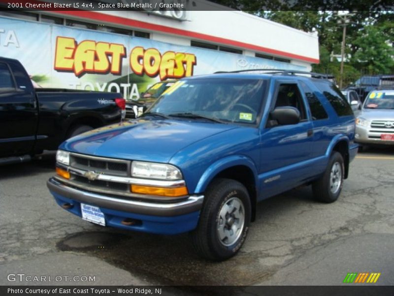 Space Blue Metallic / Graphite 2001 Chevrolet Blazer LS 4x4