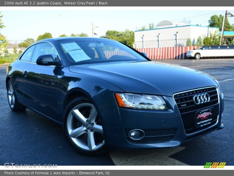 Meteor Grey Pearl / Black 2009 Audi A5 3.2 quattro Coupe