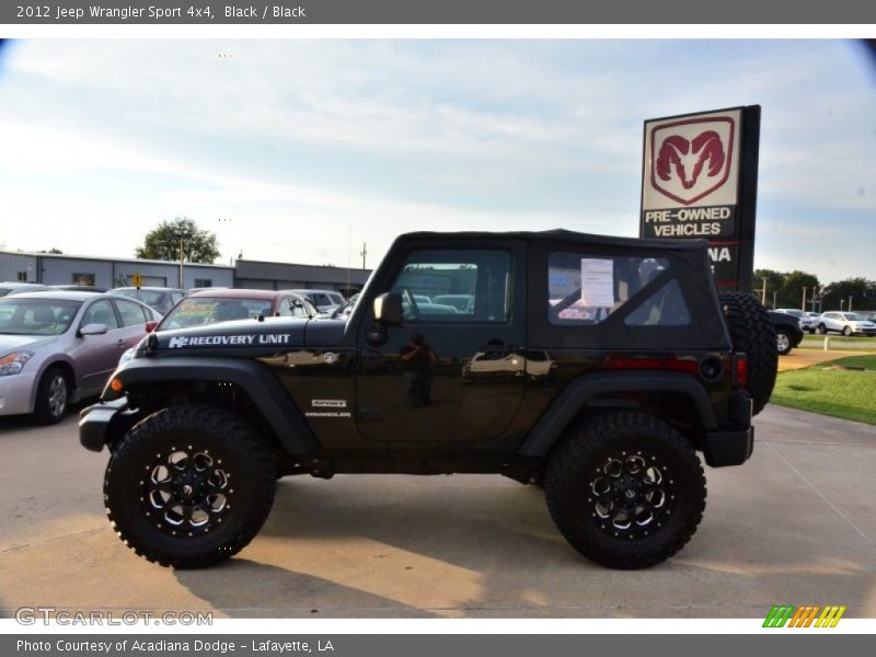 Black / Black 2012 Jeep Wrangler Sport 4x4