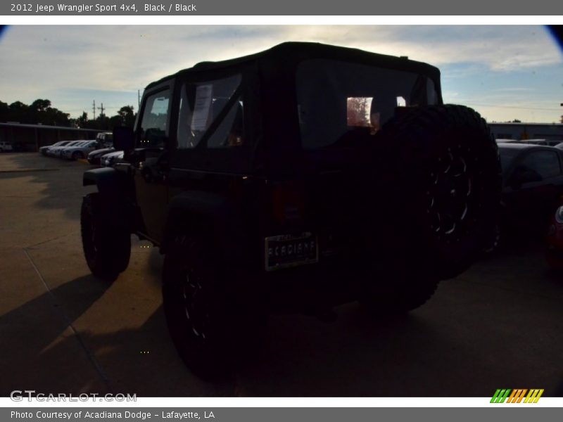 Black / Black 2012 Jeep Wrangler Sport 4x4