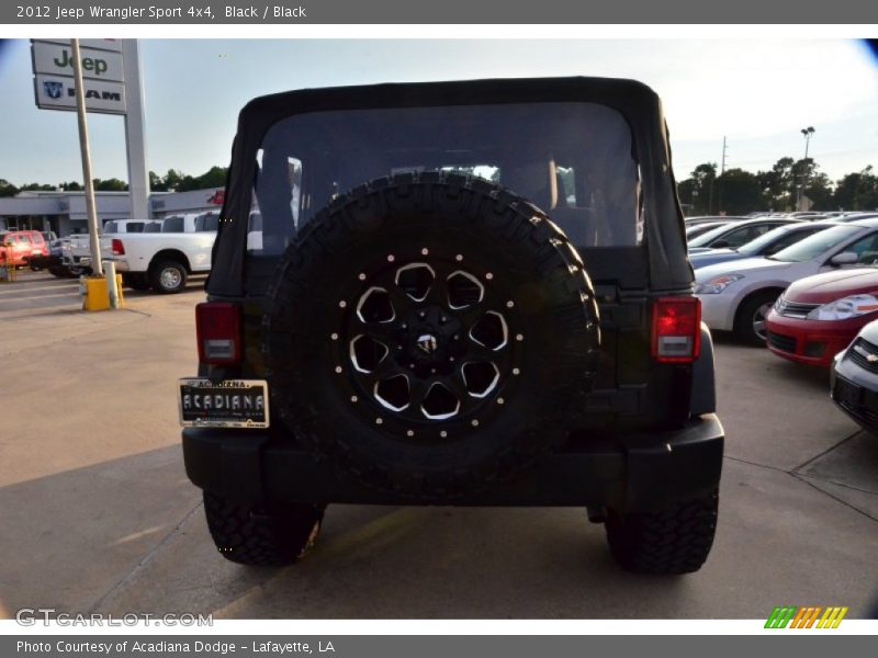 Black / Black 2012 Jeep Wrangler Sport 4x4
