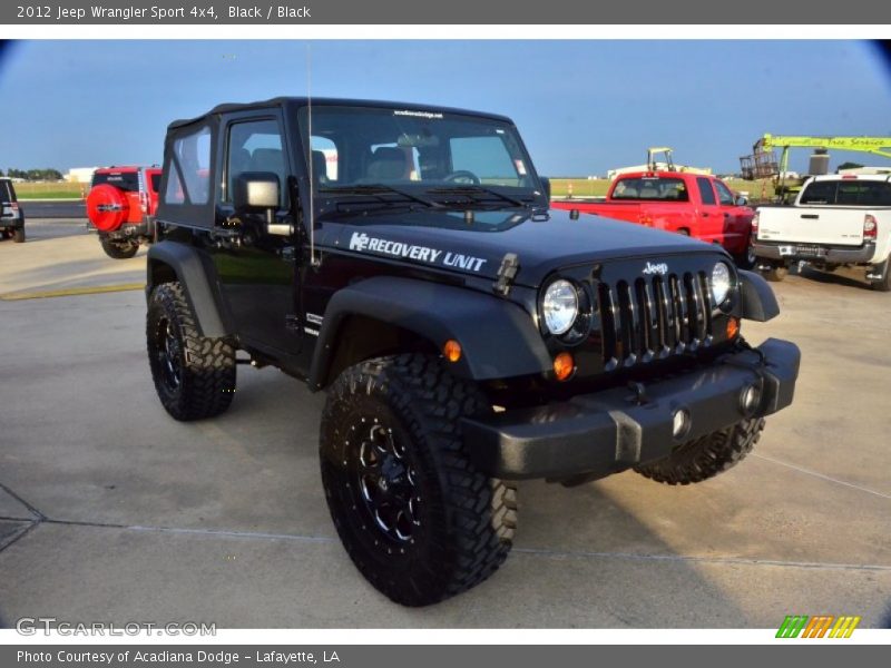 Black / Black 2012 Jeep Wrangler Sport 4x4
