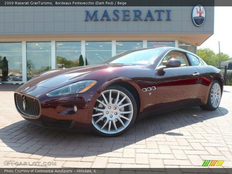 Bordeaux Pontevecchio (Dark Red) / Beige 2009 Maserati GranTurismo