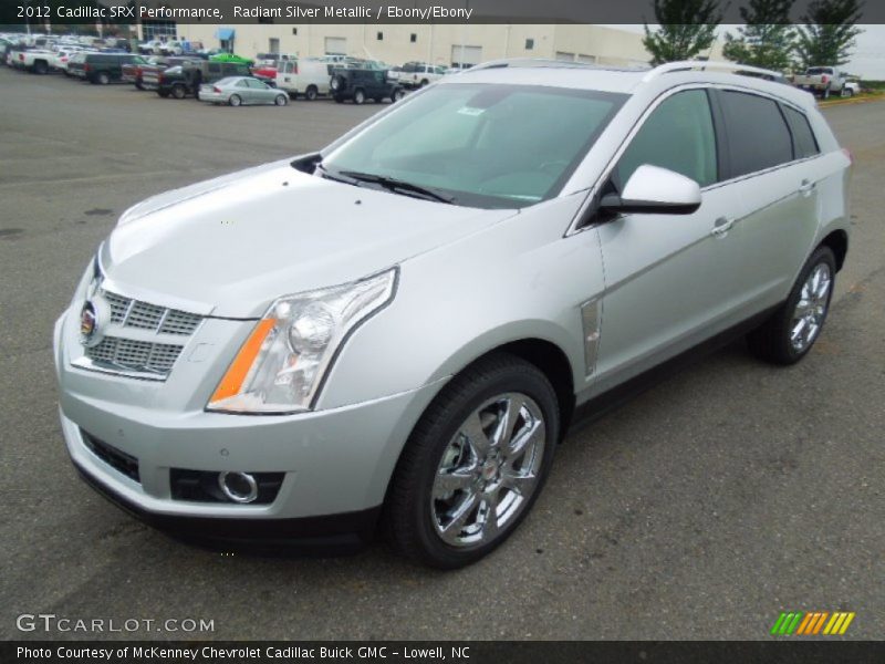 Radiant Silver Metallic / Ebony/Ebony 2012 Cadillac SRX Performance