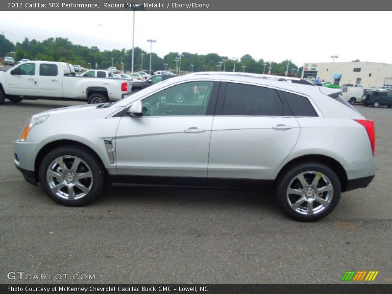 Radiant Silver Metallic / Ebony/Ebony 2012 Cadillac SRX Performance
