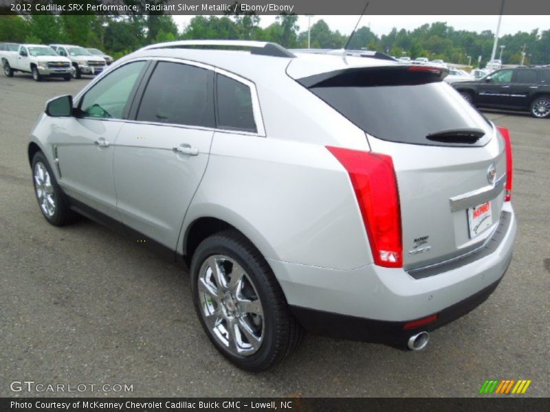 Radiant Silver Metallic / Ebony/Ebony 2012 Cadillac SRX Performance