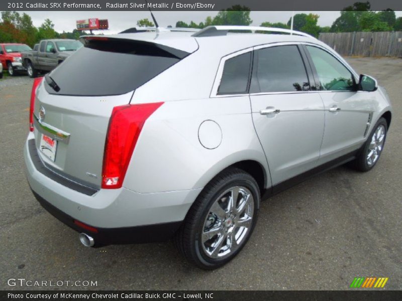 Radiant Silver Metallic / Ebony/Ebony 2012 Cadillac SRX Performance