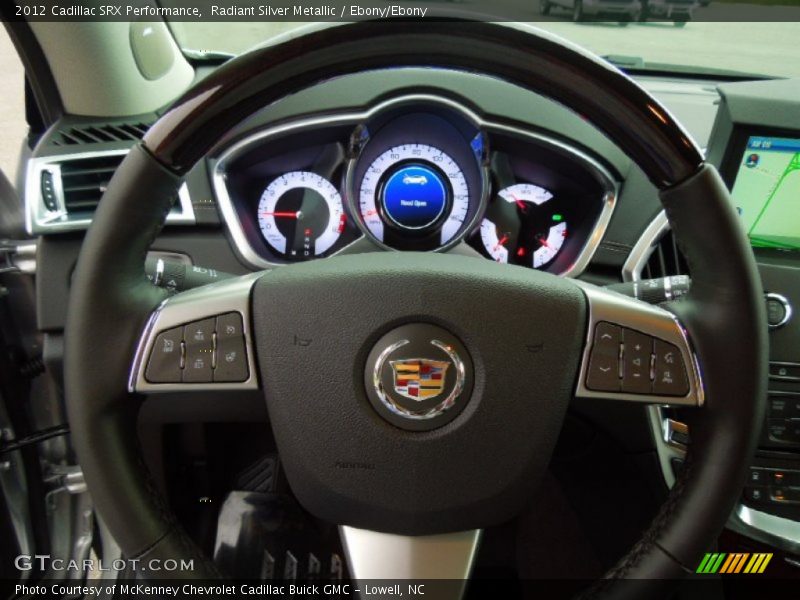 Radiant Silver Metallic / Ebony/Ebony 2012 Cadillac SRX Performance