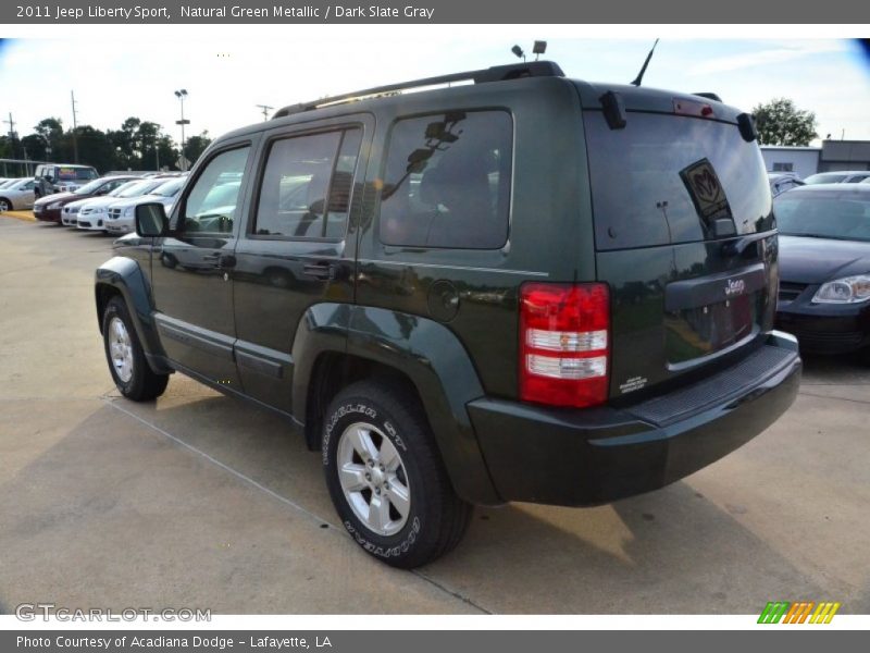 Natural Green Metallic / Dark Slate Gray 2011 Jeep Liberty Sport