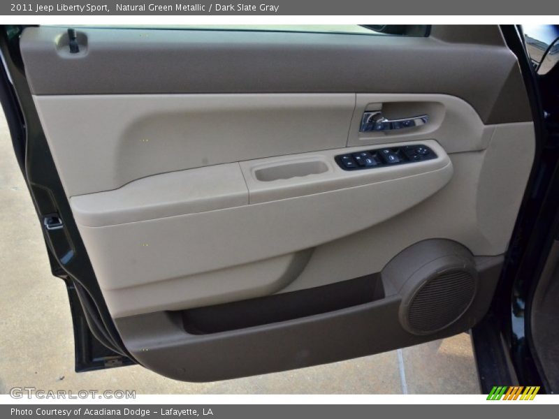 Natural Green Metallic / Dark Slate Gray 2011 Jeep Liberty Sport