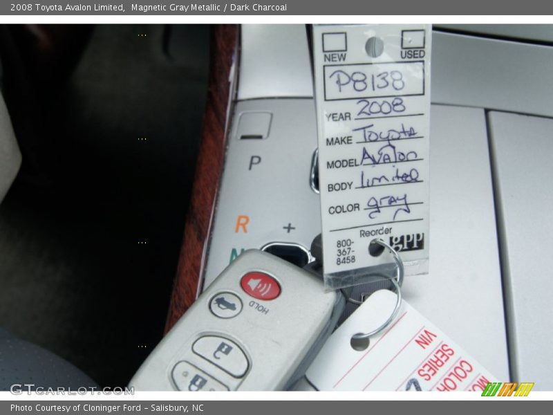Magnetic Gray Metallic / Dark Charcoal 2008 Toyota Avalon Limited
