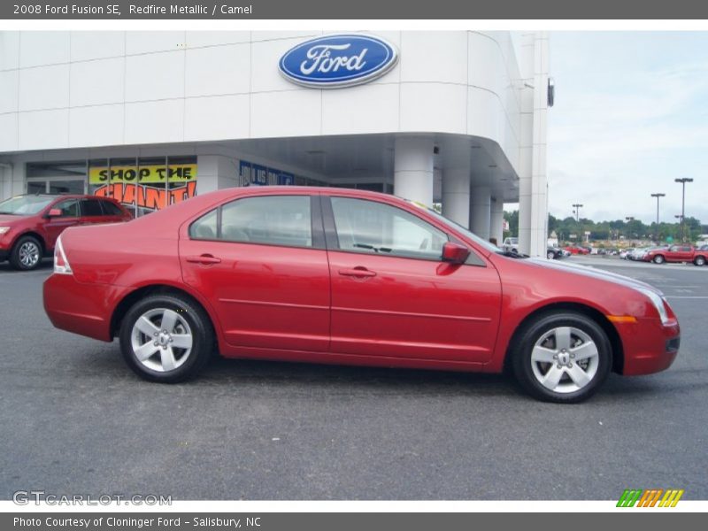 Redfire Metallic / Camel 2008 Ford Fusion SE