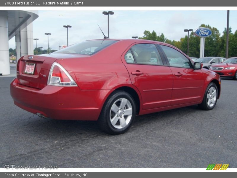 Redfire Metallic / Camel 2008 Ford Fusion SE