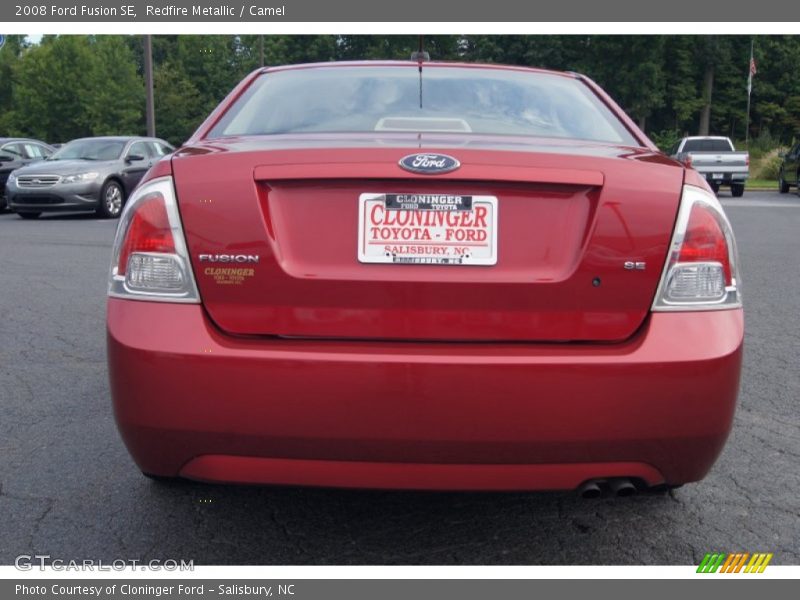 Redfire Metallic / Camel 2008 Ford Fusion SE