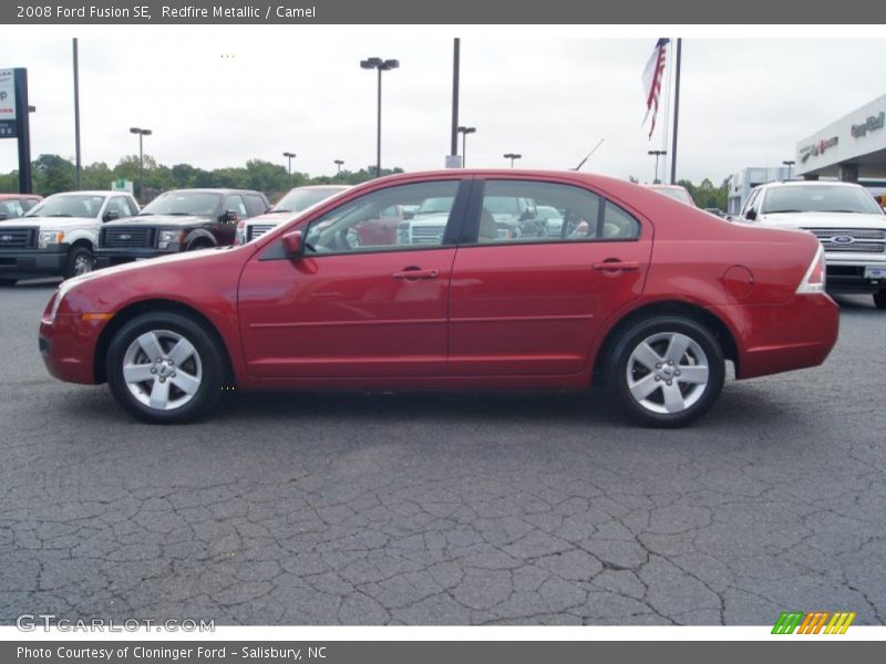 Redfire Metallic / Camel 2008 Ford Fusion SE