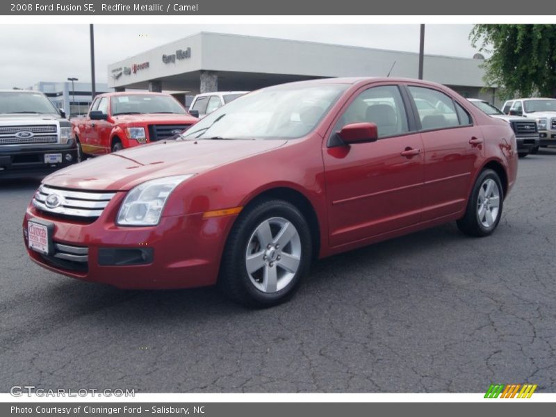 Redfire Metallic / Camel 2008 Ford Fusion SE