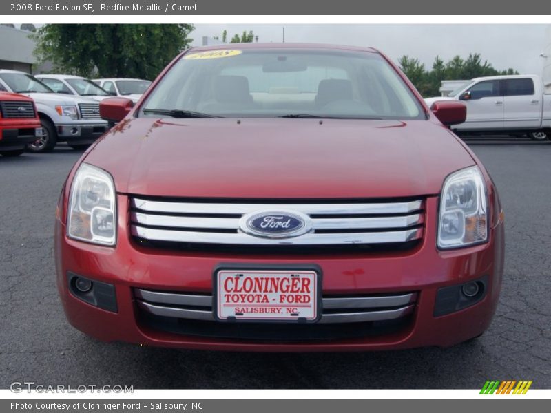 Redfire Metallic / Camel 2008 Ford Fusion SE