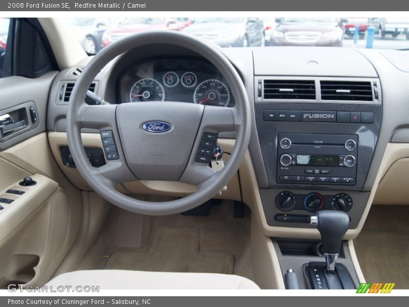 Redfire Metallic / Camel 2008 Ford Fusion SE