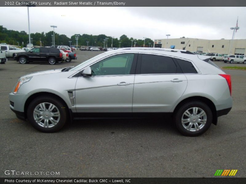 Radiant Silver Metallic / Titanium/Ebony 2012 Cadillac SRX Luxury