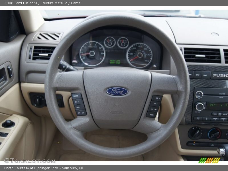Redfire Metallic / Camel 2008 Ford Fusion SE