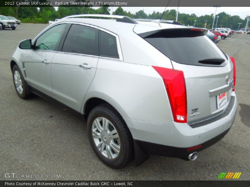 Radiant Silver Metallic / Titanium/Ebony 2012 Cadillac SRX Luxury