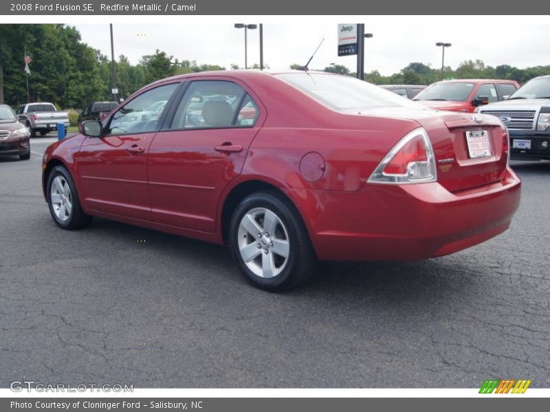 Redfire Metallic / Camel 2008 Ford Fusion SE
