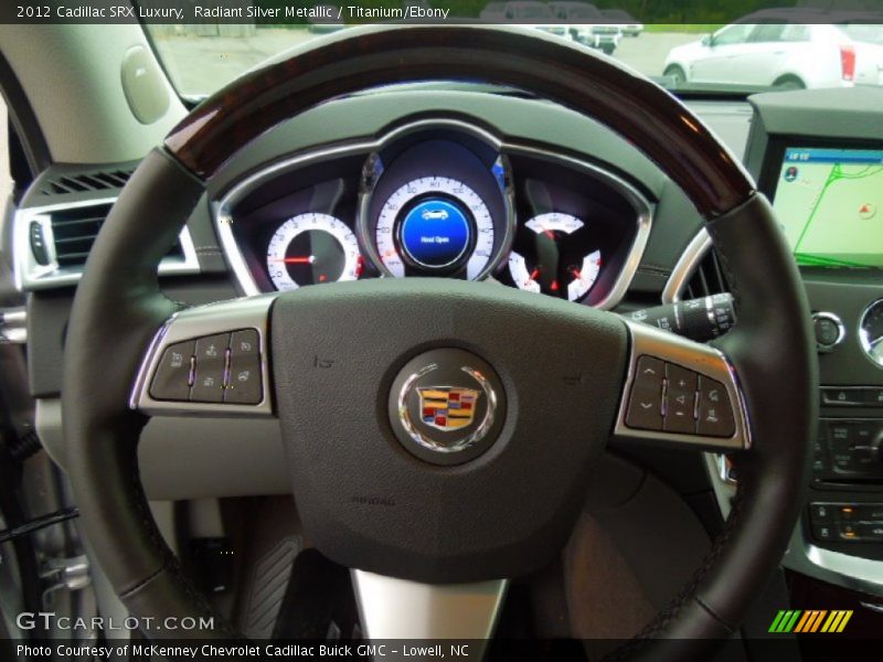 Radiant Silver Metallic / Titanium/Ebony 2012 Cadillac SRX Luxury