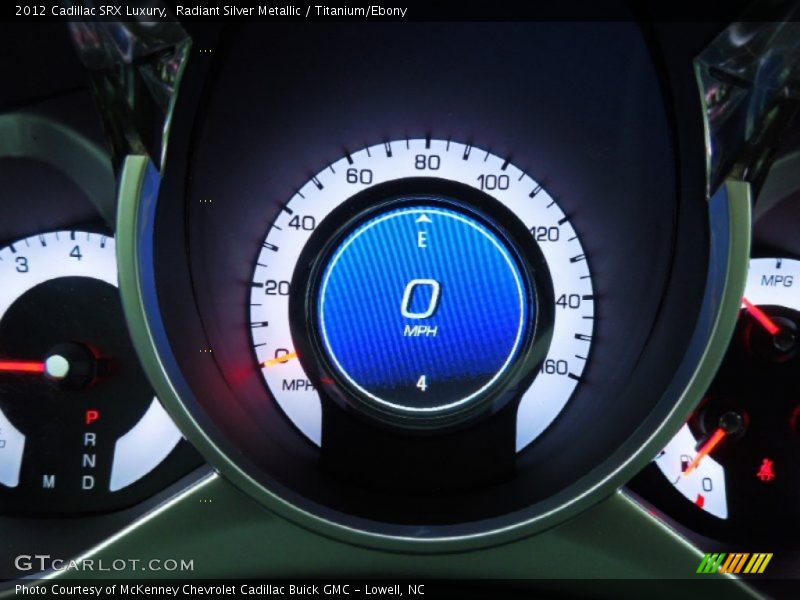 Radiant Silver Metallic / Titanium/Ebony 2012 Cadillac SRX Luxury