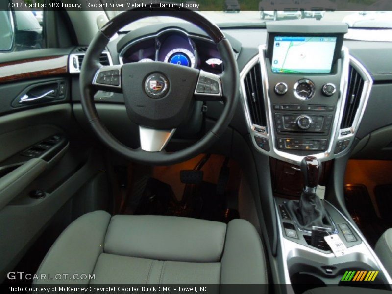 Radiant Silver Metallic / Titanium/Ebony 2012 Cadillac SRX Luxury