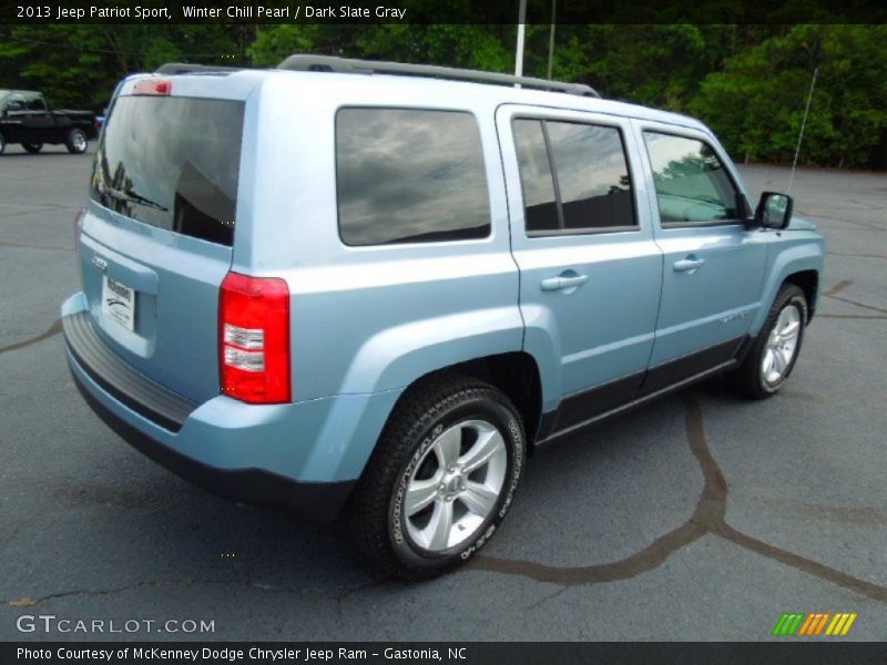 Winter Chill Pearl / Dark Slate Gray 2013 Jeep Patriot Sport