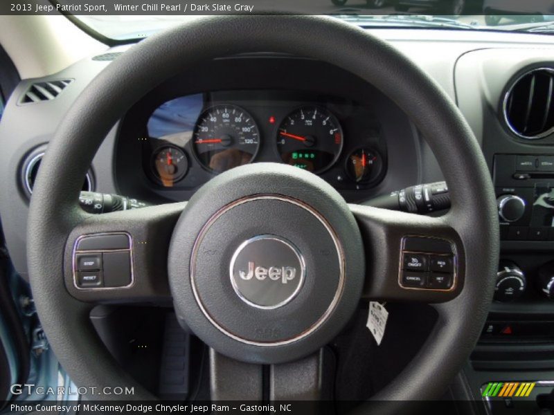 Winter Chill Pearl / Dark Slate Gray 2013 Jeep Patriot Sport