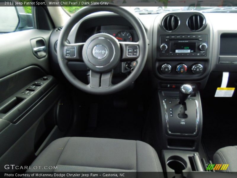 Winter Chill Pearl / Dark Slate Gray 2013 Jeep Patriot Sport