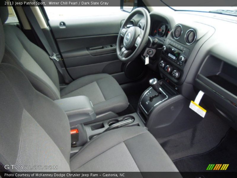 Winter Chill Pearl / Dark Slate Gray 2013 Jeep Patriot Sport